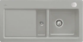 Villeroy & Boch Subway 60 flat flächenbündig Becken rechts mit Ablauffernbedienung fossil