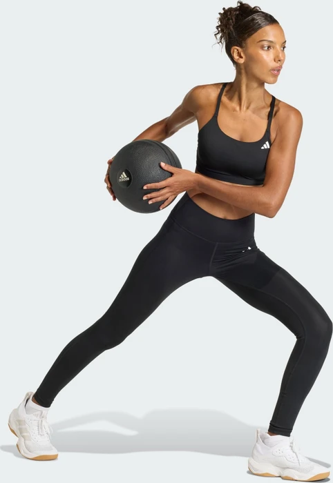adidas Optime Essentials Light-Support Sport-BH schwarz (Damen) (KA4714) – Bild 3 von 6