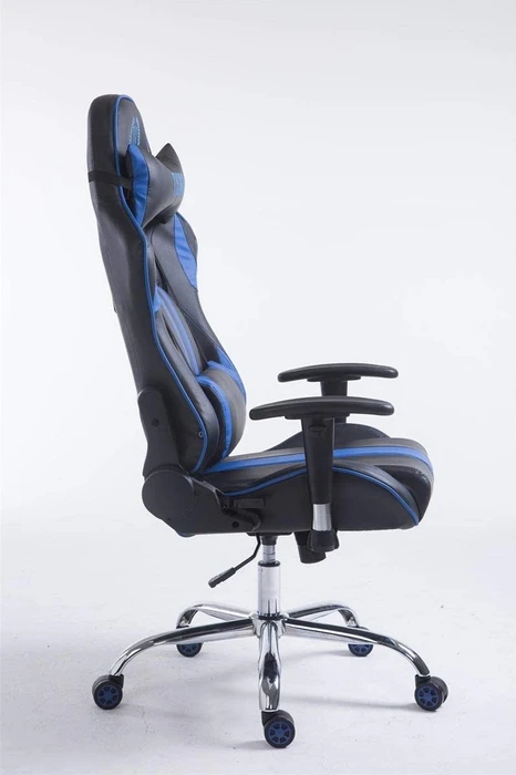 CLP Racing Limit Kunstleder Gamingstuhl, schwarz/blau