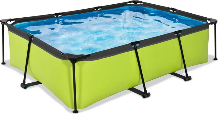 Exit Toys Lime Frame Pool mit Filterpumpe rechteckig 220x150x65cm