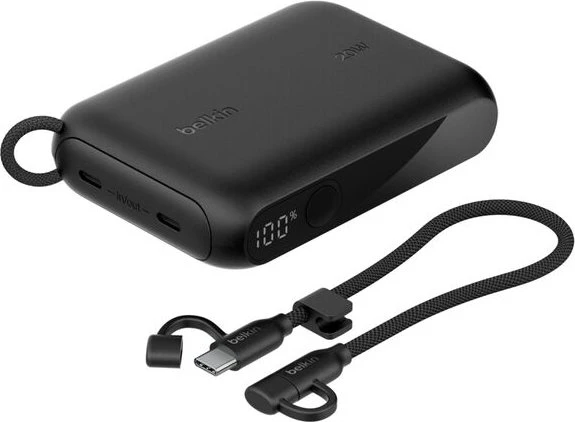 Belkin BoostCharge Powerbank 10K mit Display schwarz