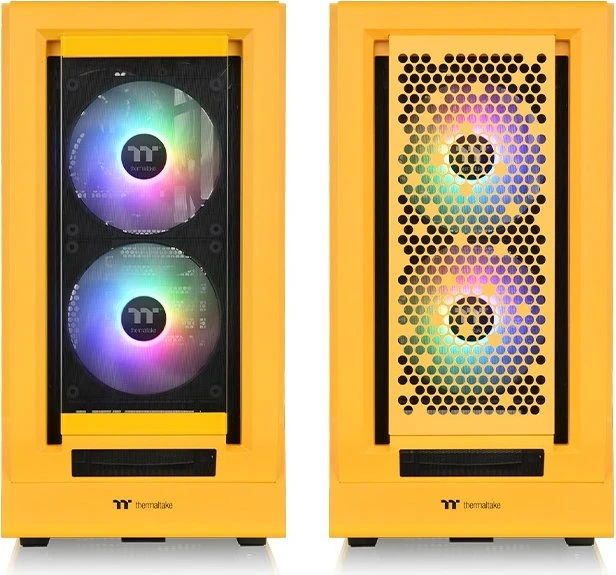 Thermaltake Ceres 350 MX Bumblebee, gelb, Glasfenster