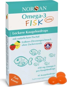 Norsan Omega-3 FISK Jelly Gummies, 45 Stück