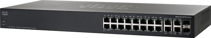 Cisco SG300 Rackmount Gigabit Managed Switch, 18x RJ-45, 2x RJ-45/SFP