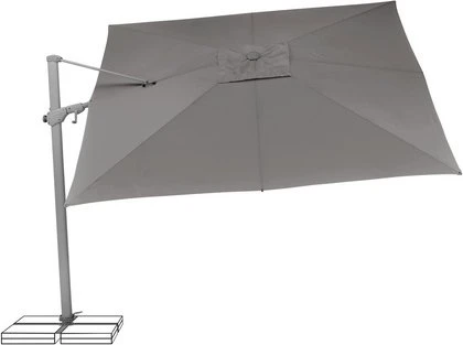 Suncomfort by Glatz Varioflex Sonnenschirm 057 300x300cm grau