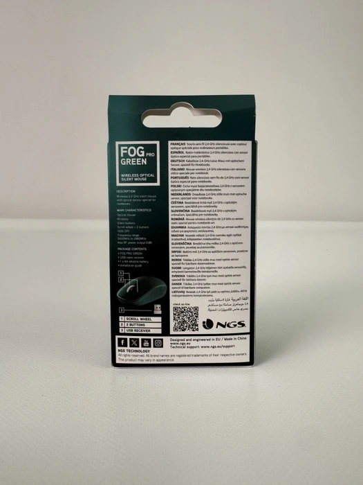 NGS Fog Pro Silent Wireless Mouse grün, USB