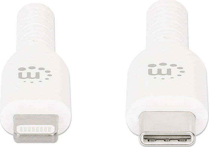 Manhattan USB-C auf Lightning Sync-/Ladekabel 0.5m weiß
