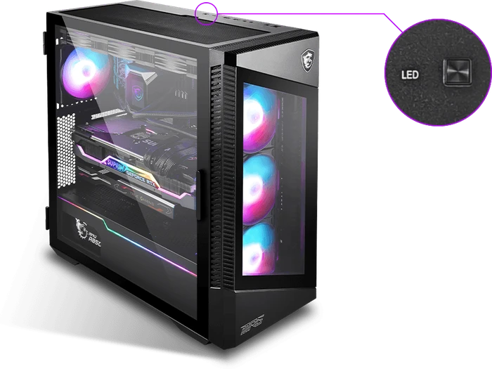 MSI MPG Velox 100R, Glasfenster