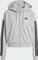 adidas Essentials 3-Streifen French Terry Hoodie medium grey heather/black (Damen) Vorschaubild