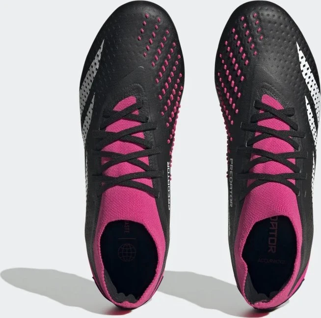 adidas Predator Accuracy.2 FG core black/cloud white/team shock pink 2 (Herren)