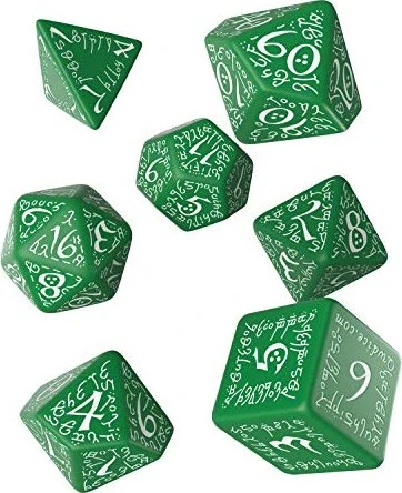 Q-Workshop Würfelset Elvish - green & white
