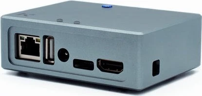 KKSB Aluminiumgehäuse für Odroid XU4, grau/schwarz