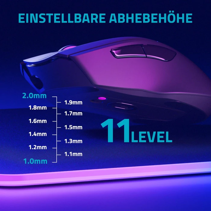 Rapoo V30PRO 8K/4K Wireless Gaming Mouse schwarz, USB