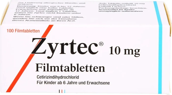 Zyrtec 10mg Filmtabletten, 100 Stück