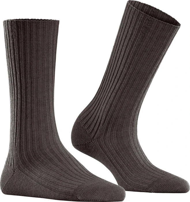 Falke Cosy Wool Boot Socken dark brown (Damen)