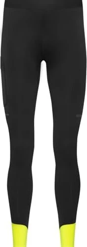 Gore Wear Concurve Thermo Tights Laufhose lang black/neon yellow (Herren)