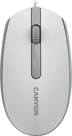 Canyon M-10 Wired Mouse, weiß/grau, USB