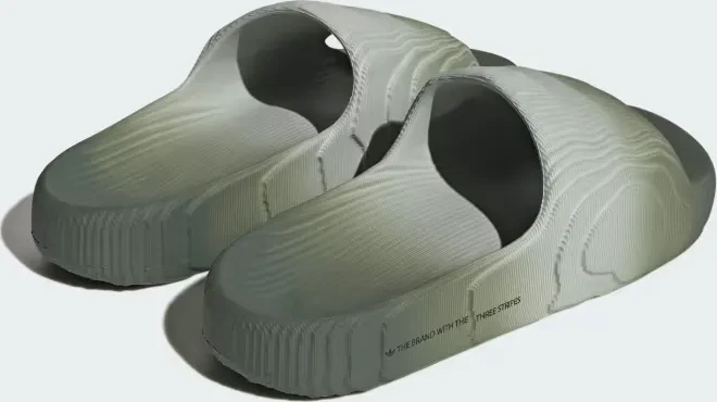 adidas Adilette 22 wonder silver/silver green/core black