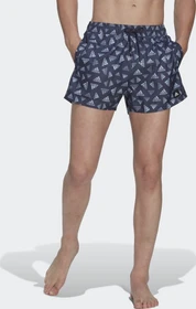 adidas Logo Print CLX Very Short Length Badeshorts shadow navy/blue dawn (Herren)