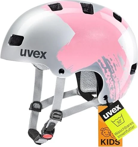 UVEX Kid 3 Kinderhelm silver/rose
