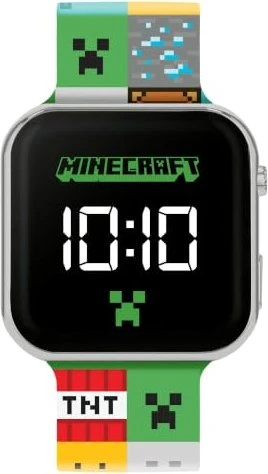 Peers Hardy Minecraft Printed LED Uhr (verschiedene Farben)