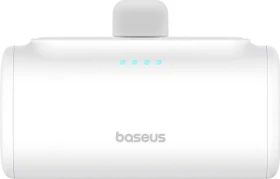Baseus Compact Series 5000mAh Fast Charging Power Bank 20W PD With Built-in Type-C Connector weiß