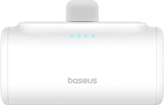Baseus Compact Series 5000mAh Fast Charging Power Bank 20W PD With Built-in Type-C Connector weiß