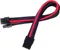 SilverStone PP07-PCIBR, 6/8-Pin PCIe Verlängerung 250mm, sleeved schwarz/rot Vorschaubild