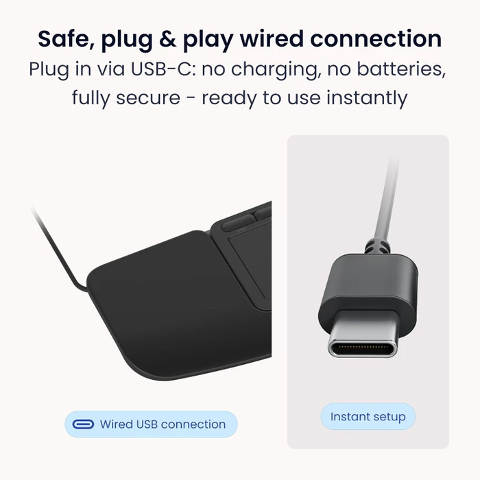 Contour Design Touch Ergonomic Touchpad Wired, USB-C