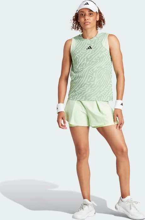 adidas Tennis Match Tennis Hose kurz semi green spark/green spark (Damen)
