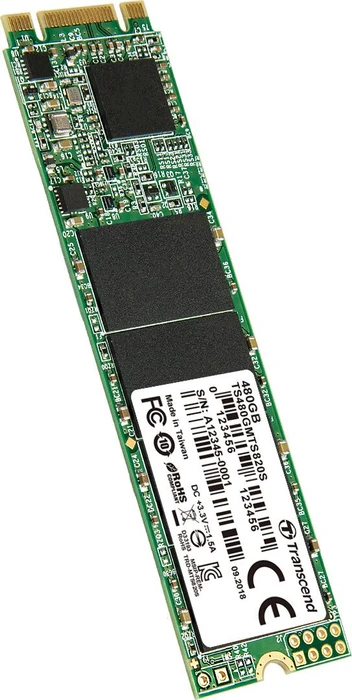 Transcend MTS820S SSD 480GB, M.2 2280 / B-M-Key / SATA 6Gb/s