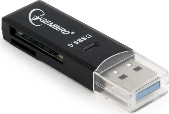 Gembird Compact Dual-Slot-Cardreader, USB-A 3.0 [Stecker]