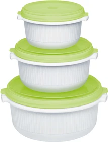 Emsa Micro Family Mikrowellentopf-Set apfelgrün, 3-tlg.