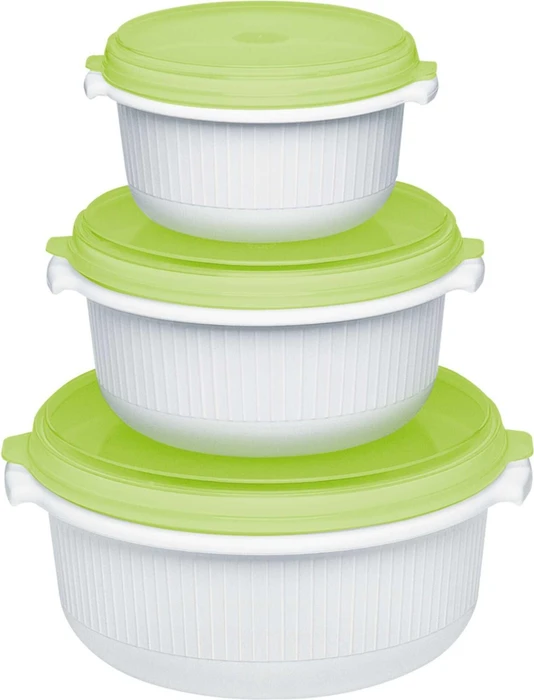 Emsa Micro Family Mikrowellentopf-Set apfelgrün, 3-tlg.