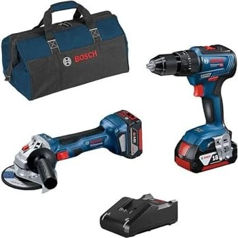 Bosch Professional Akku-Maschinenset inkl. Tasche + 2 Akkus 4.0Ah