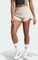 adidas Own The Run 3-Streifen Laufhose kurz wonder beige/pulse lime (Damen) Vorschaubild