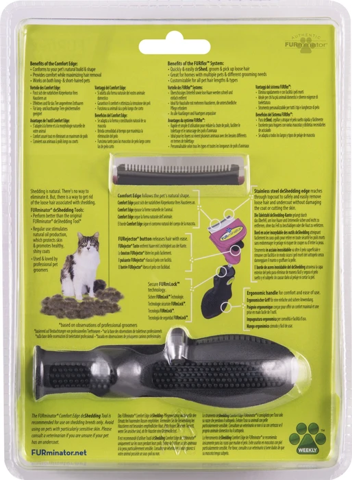 FURminator FURflex deShedding Aufsatz für kleine Katzen, inkl. Handgriff