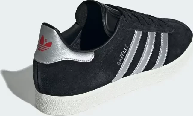 adidas Gazelle core black/silver metallic/off white (Herren)