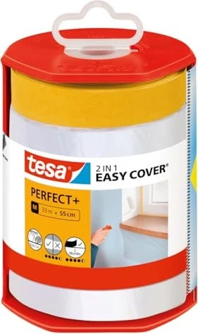 tesa Easy Cover perfect+ Abdeckfolie mit Spender 33x0.55m