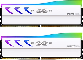 Silicon Power XPOWER Storm RGB white UDIMM 64GB Kit, DDR5-6000, CL38-38-38-78, X8