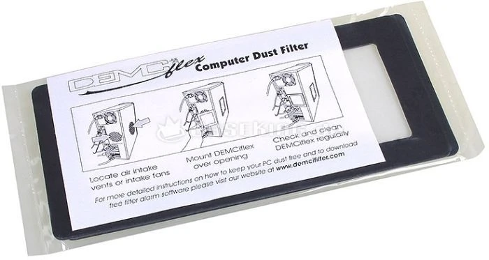 DEMCiflex Staubfilter 2x 40mm quadratisch schwarz/weiß