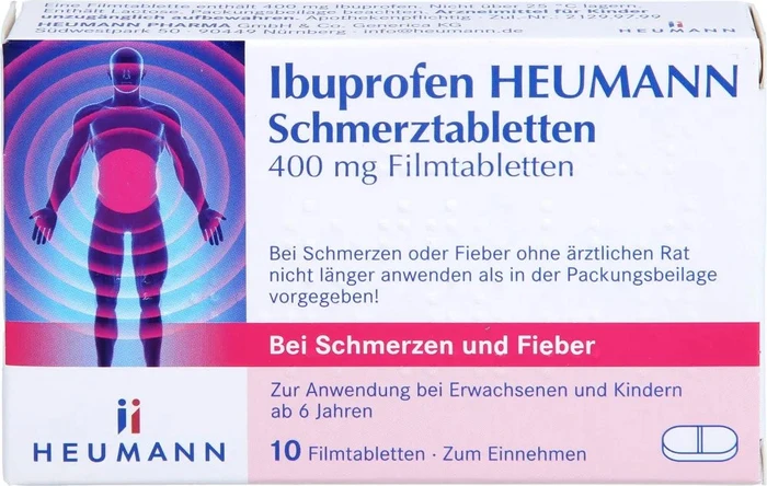 Ibuprofen HEUMANN Schmerztabletten 400 mg, 10 St Image