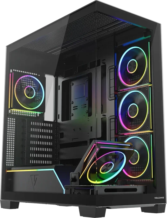 Modecom Volcano Stellar Plus 5F Black, Glasfenster