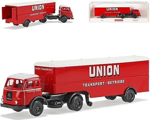 Wiking Koffersattelzug Henschel Union-Transport