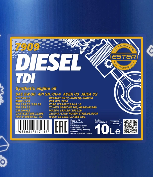 Mannol Diesel TDI 5W-30 10l