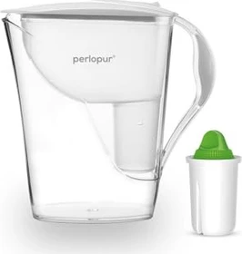 PearlCo Fashion Tischwasserfilter inkl. Kartusche Alkaline weiß