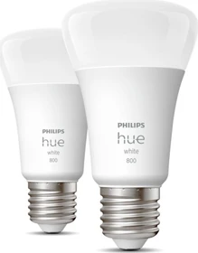 Philips Hue White 800 LED-Bulb E27 9W/827, 2 Stück