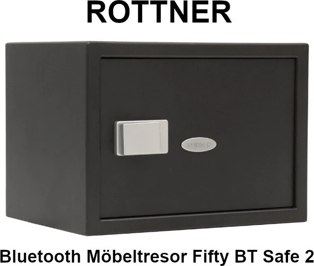 Rottner Fifty BT Safe 2 Tresor, Schlüsselschloss