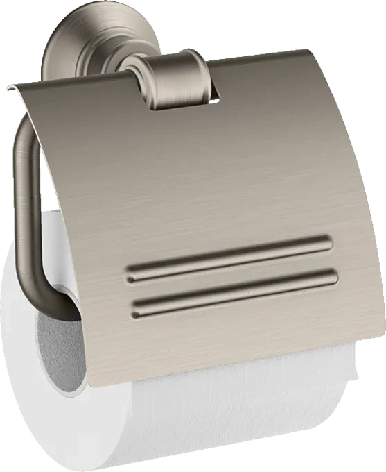 Hansgrohe AXOR Montreux Toilettenpapierhalter mit Deckel edelstahloptik