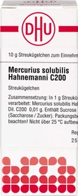 DHU Mercurius Solubilis Hahnemanni C200 Globuli, 10g